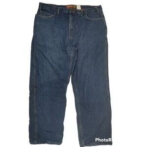 Berne‎ FLANNEL LINED BLUE DENIM JEANS SIZE 40x30 Cold Gear Winter Wear